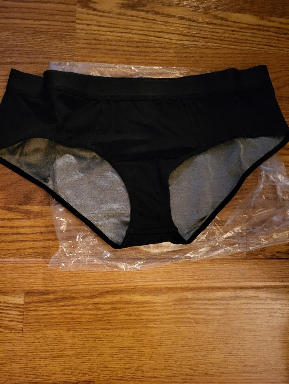 Lambs Black Faraday Cheeky Brief Fertility EMF Radiation Protection, Size L
